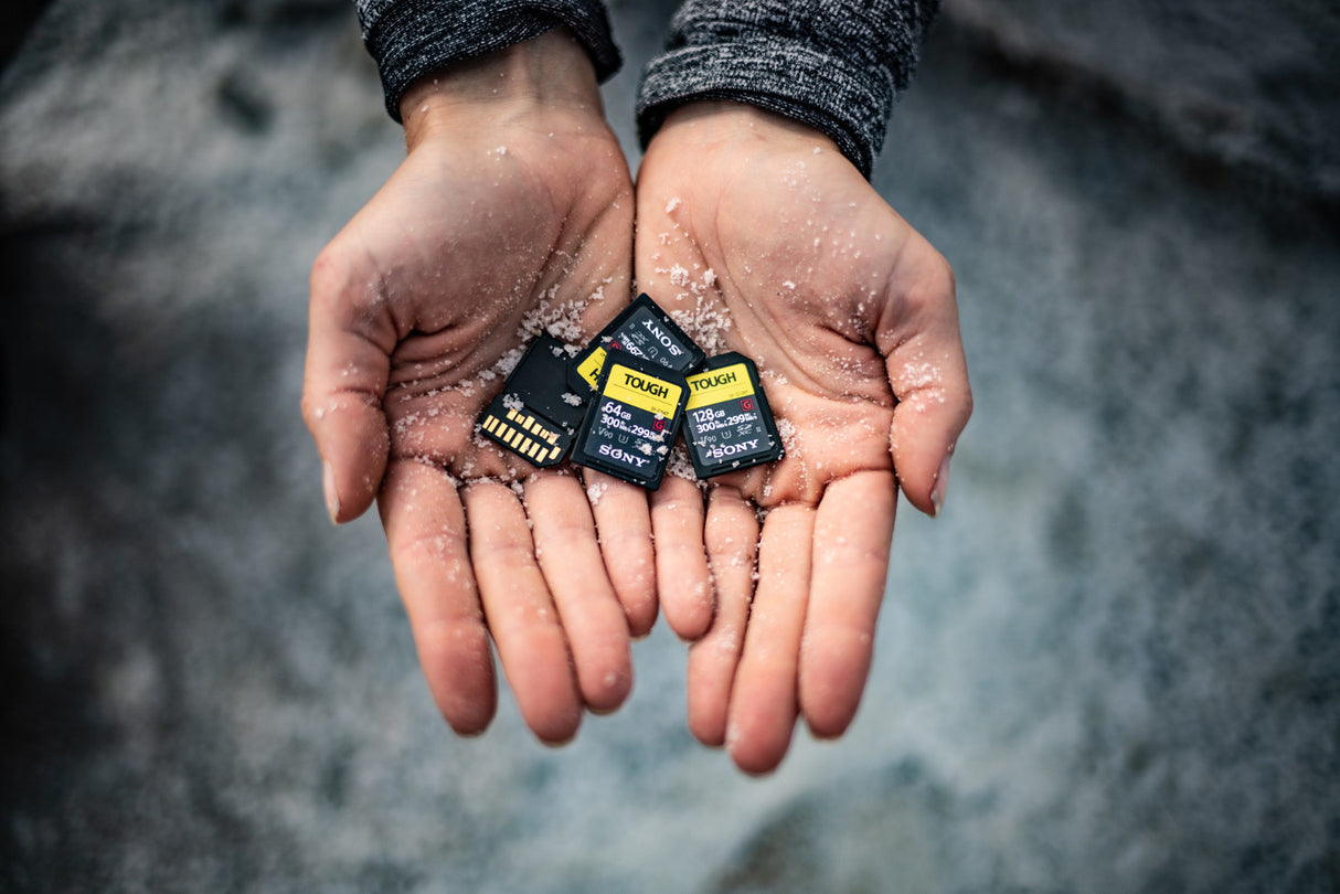 Sony 128GB UHS-II Tough G-Series SD Card 2-Pack Bundle with Case and Reader