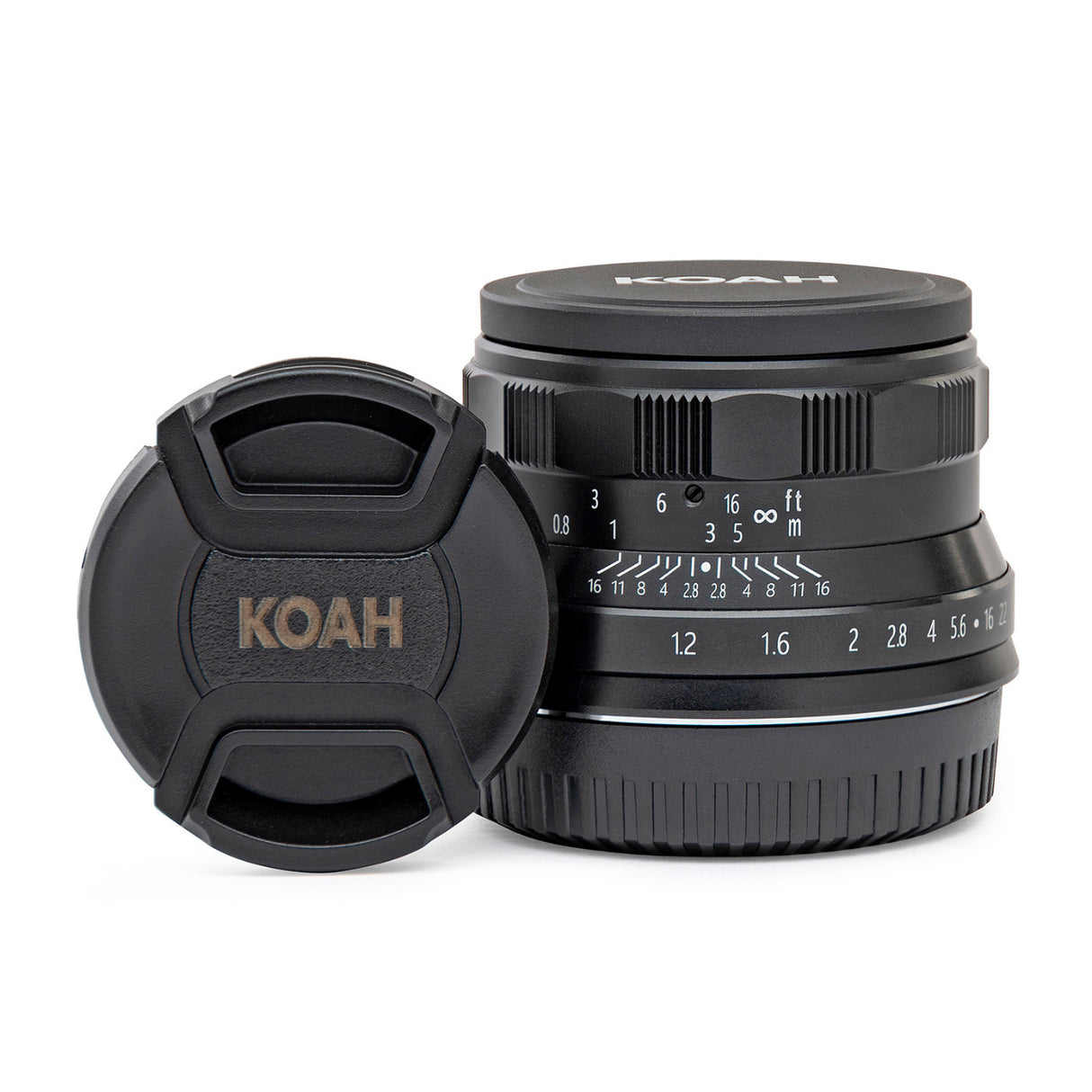 Koah Artisans Series 35mm f/1.2 Large Aperture Manual Focus Lens for Canon EOS-M Mount (Black)