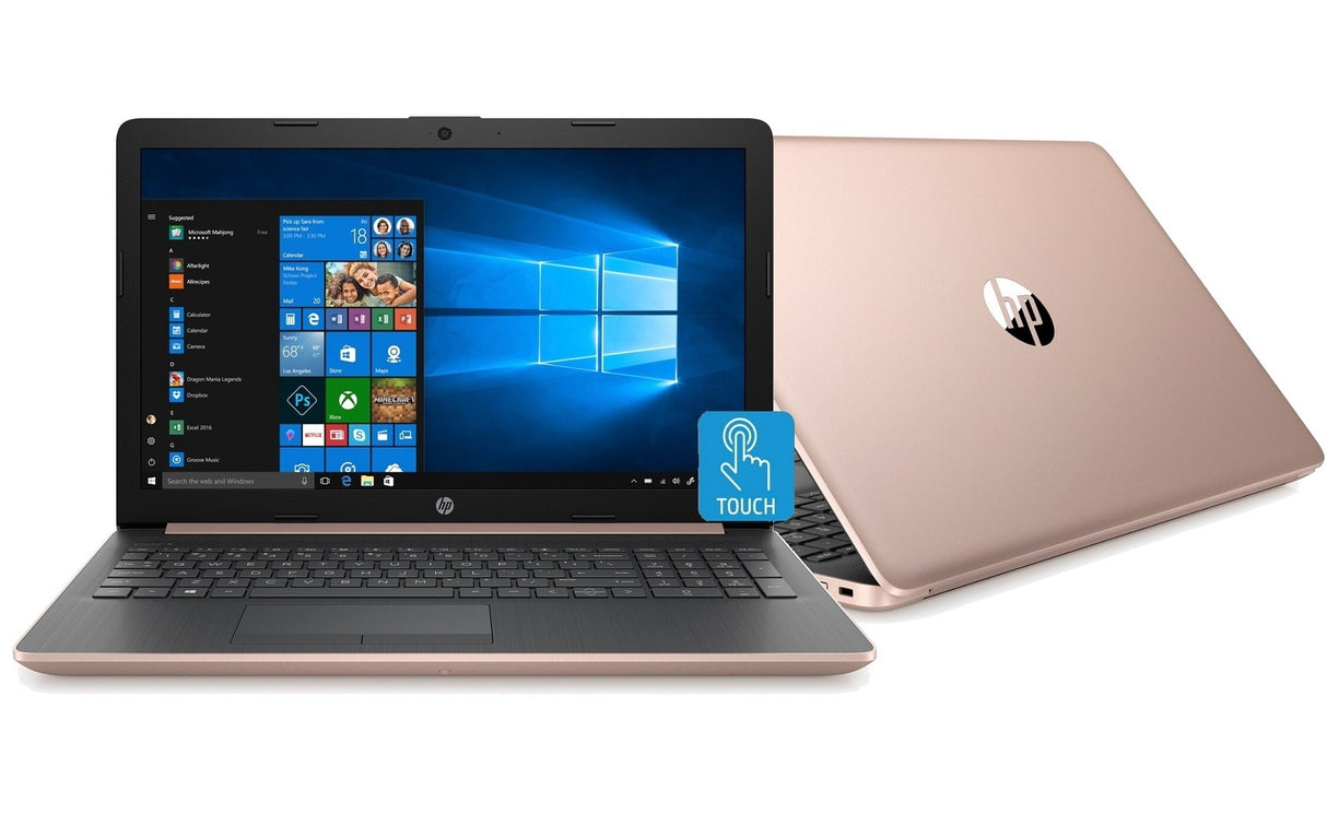 HP Laptop 15 AMD Ryzen 5 Pro 3500U 12GB 1TB HDD 15.6-Inch HD Touch WLED Microsoft Office 365 1-Year (Pale Rose Gold)