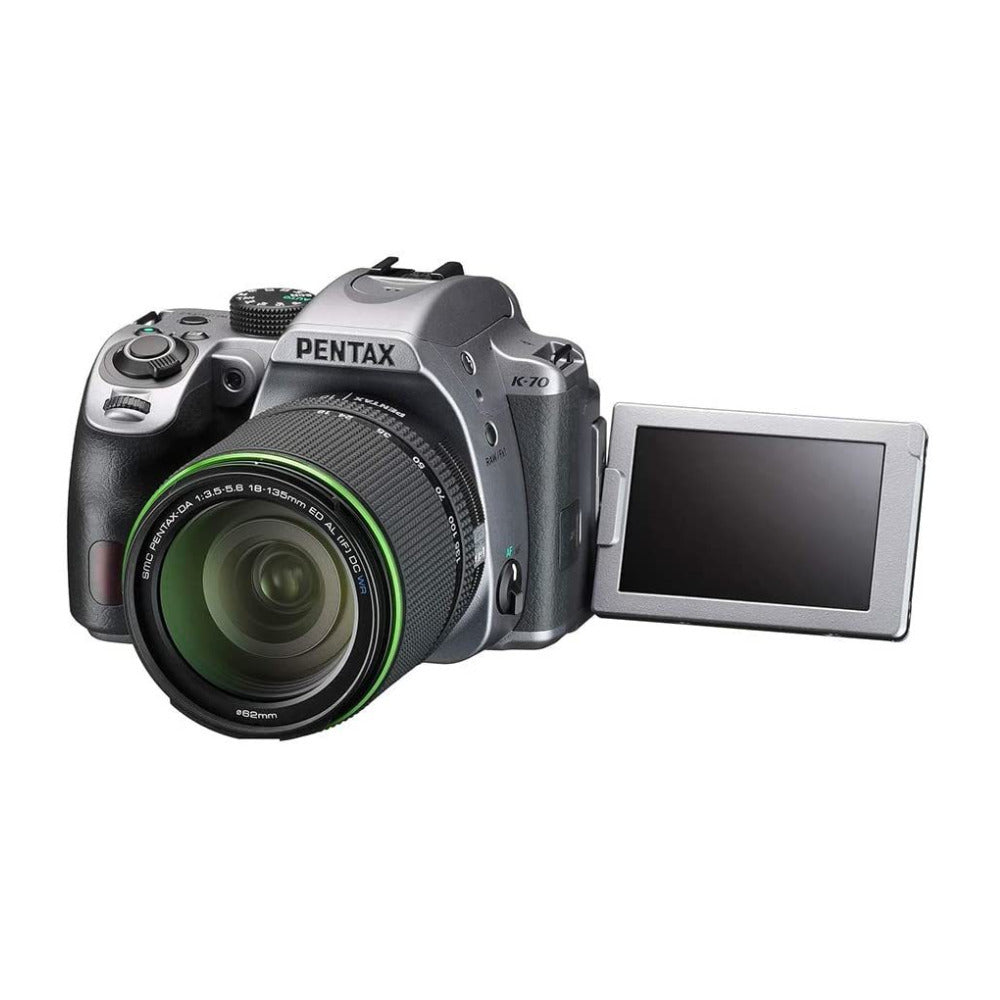 Pentax K-70 DSLR Camera (Body Only, Silver)