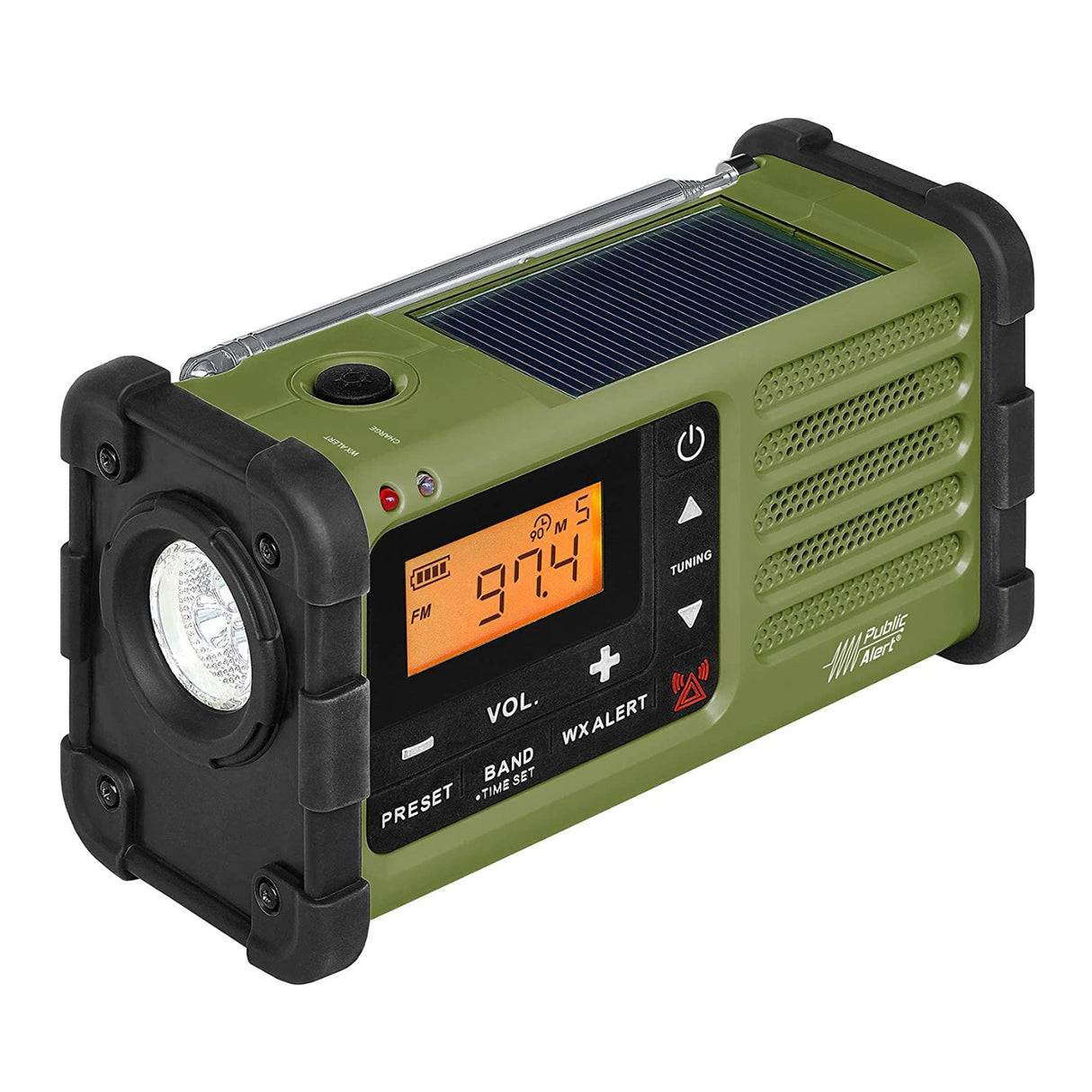 Sangean SG-112 AM/FM Multi-Powered Weather Emergency Radio (Green)