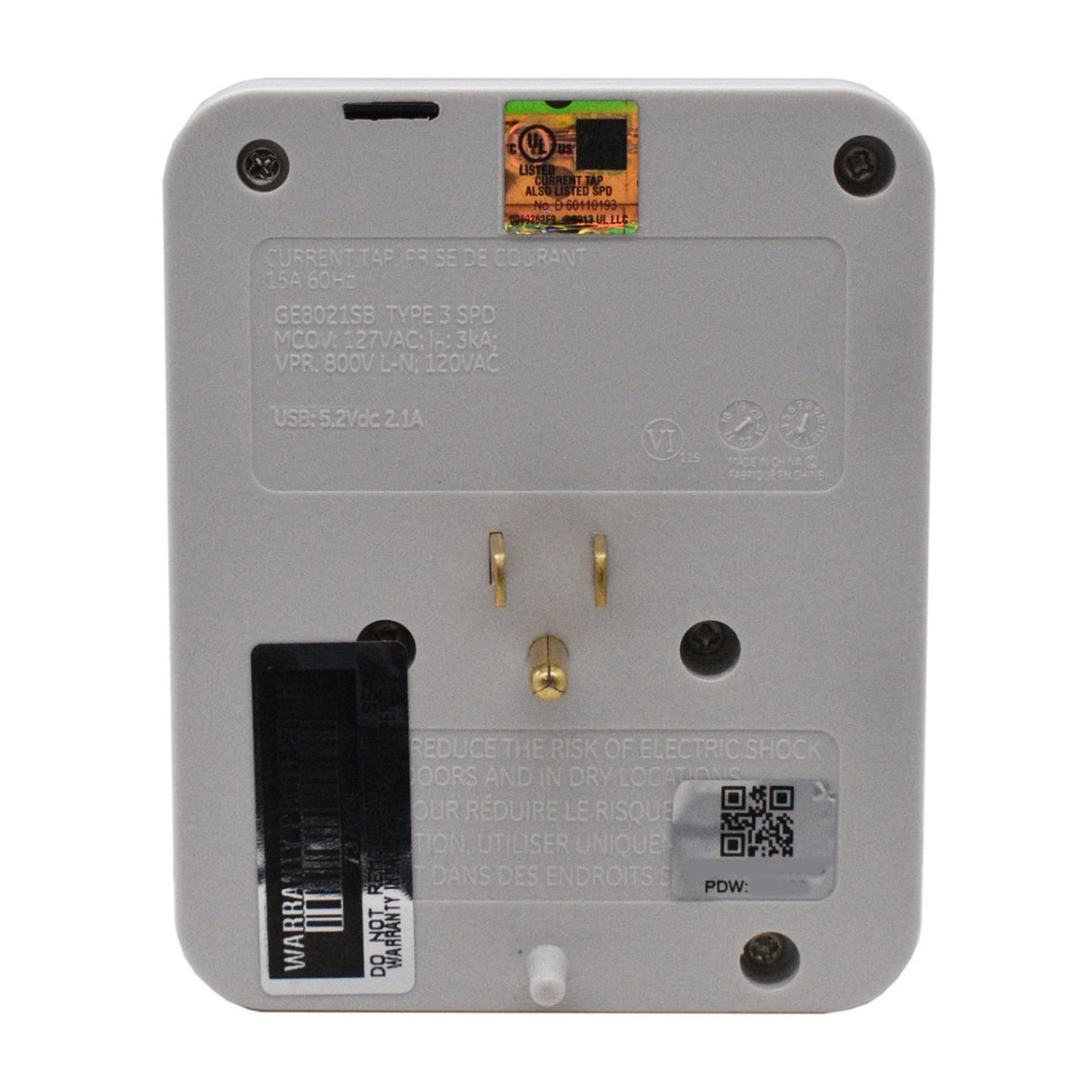 Mini Gadgets Bush Baby Fully Functional Wall Outlet with Wi-Fi Hidden Camera