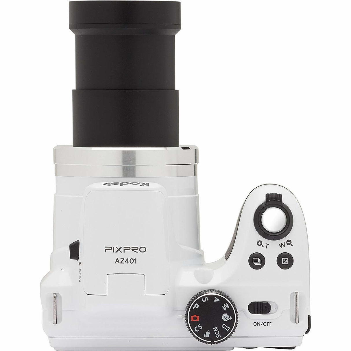 Kodak PIXPRO AZ401 Astro Zoom Digital Camera (White) with 16GB Card and 4 AA Batteries Bundle
