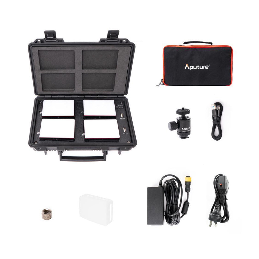 Aputure MC 4-Light Travel Kit