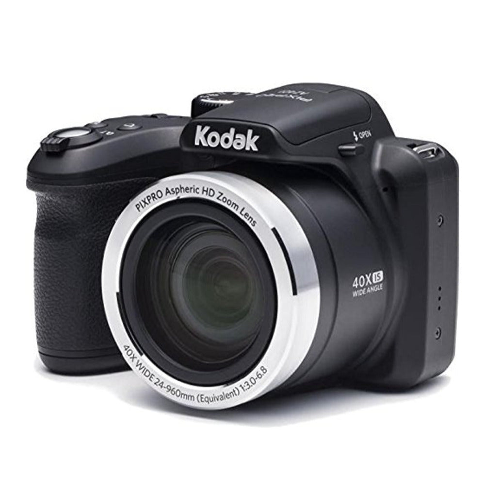 Kodak PIXPRO AZ401 Astro Zoom Digital Camera (Black) Bundle with 32GB Memory Card and Accessory