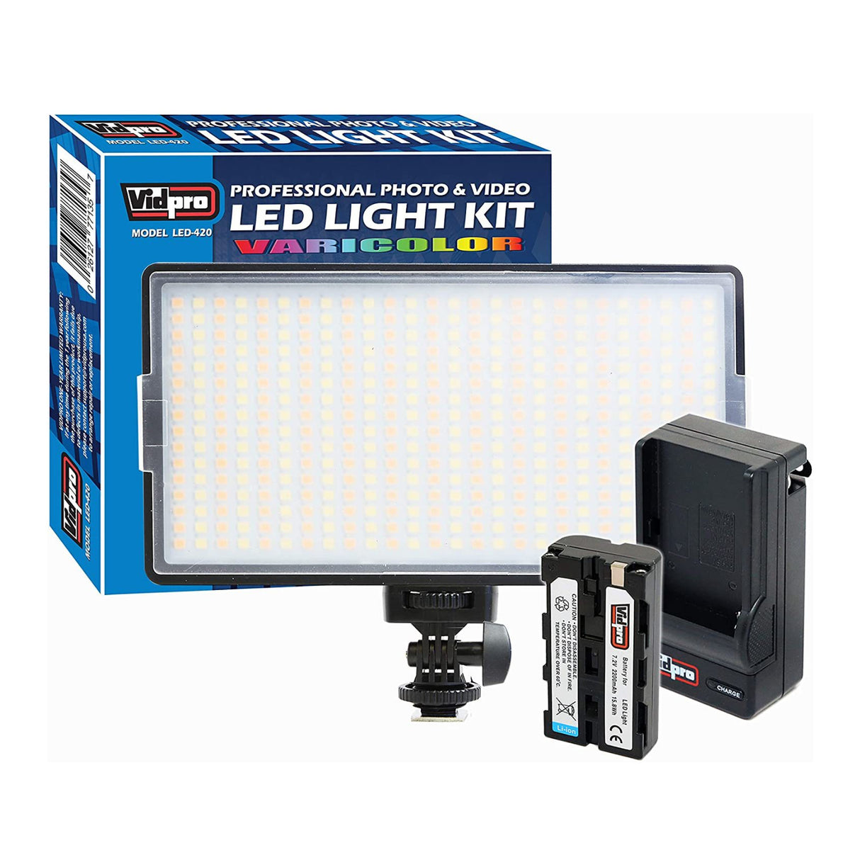 Vidpro LED-420 Professional 416 LED On-Camera Photo and Video Light
