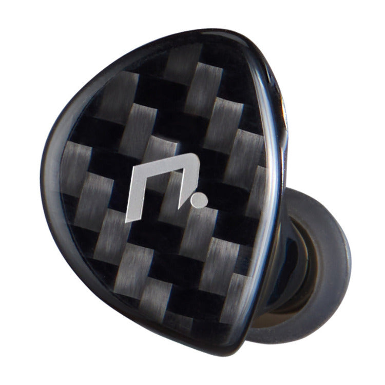 NXEars Sonata High-Performance AGL IEM Earphones with Silver Plated MMCX Cable (Black)