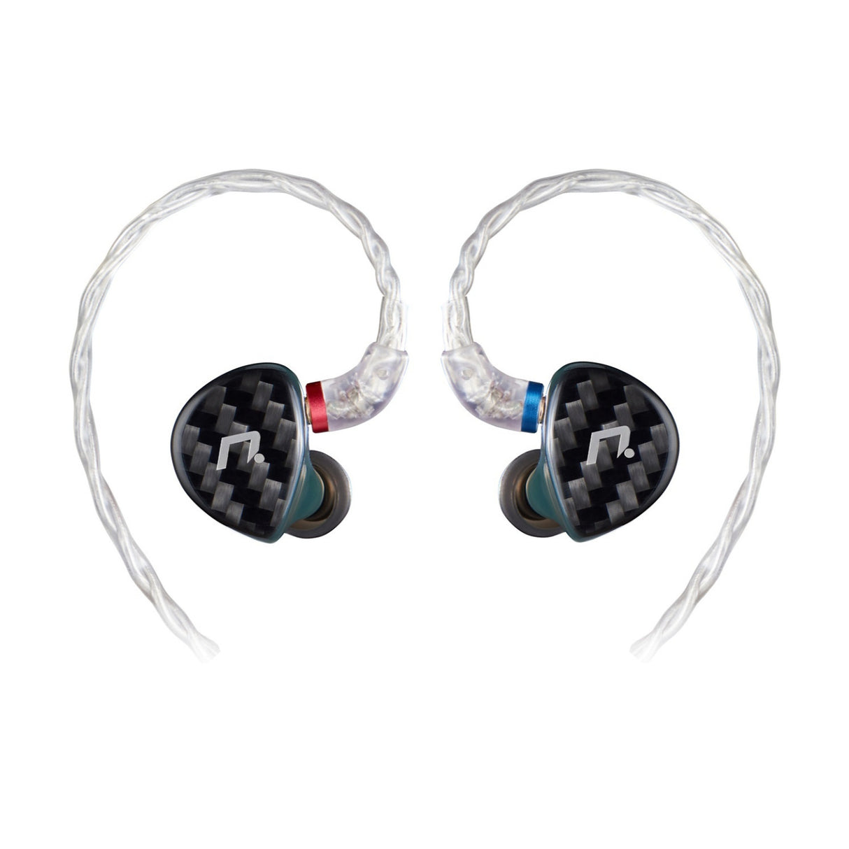 NXEars Sonata High-Performance AGL IEM Earphones with Silver Plated MMCX Cable (Midnight Green)