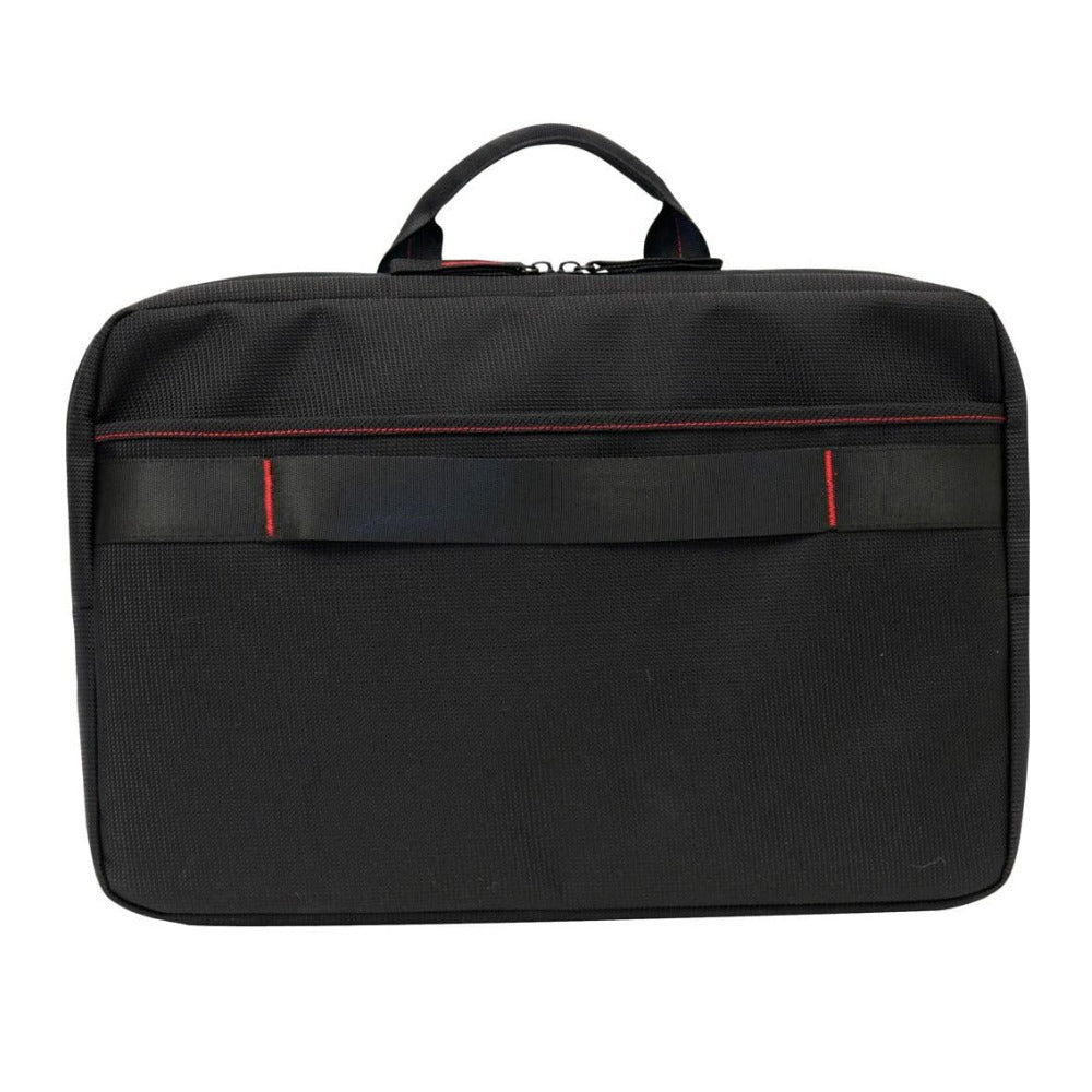 Codi C2300 Ultra Lite Hybrid Messenger 15.6-Inch Laptop Case (Black with Red/Grey Accents)