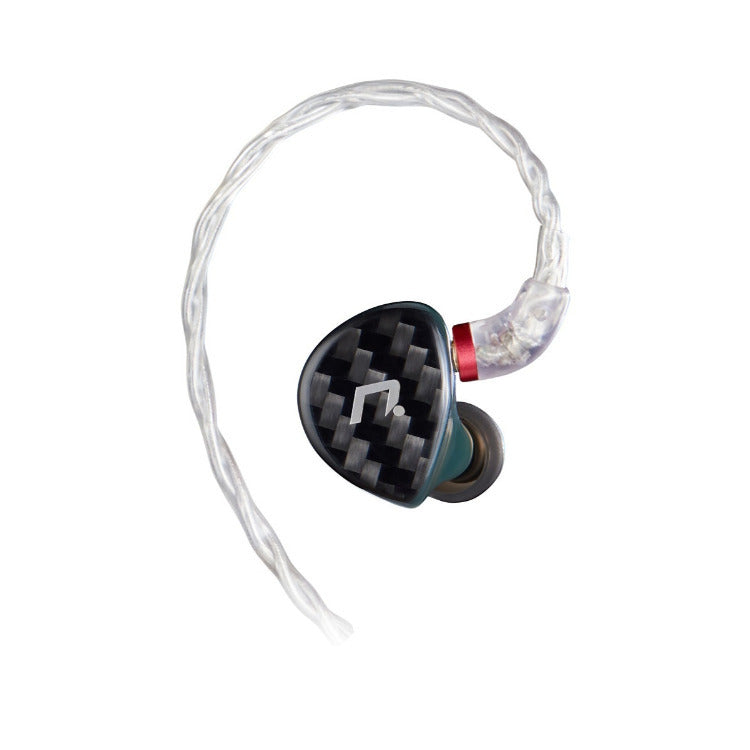 NXEars Sonata High-Performance AGL IEM Earphones with Silver Plated MMCX Cable (Midnight Green)