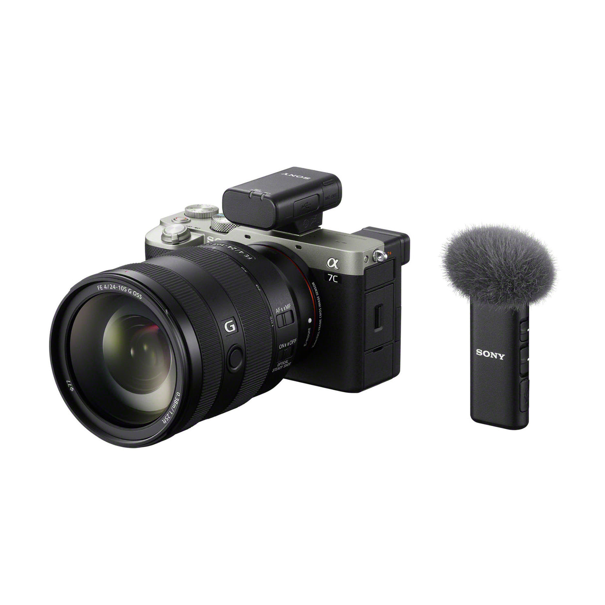 Sony ECM-W2BT Digital Bluetooth Wireless Microphone with ECM-LV1 Lav Mic Bundle