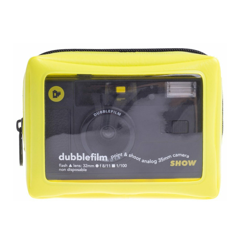 dubblefilm SHOW Reusable 35mm Film Camera with Flash (Black)