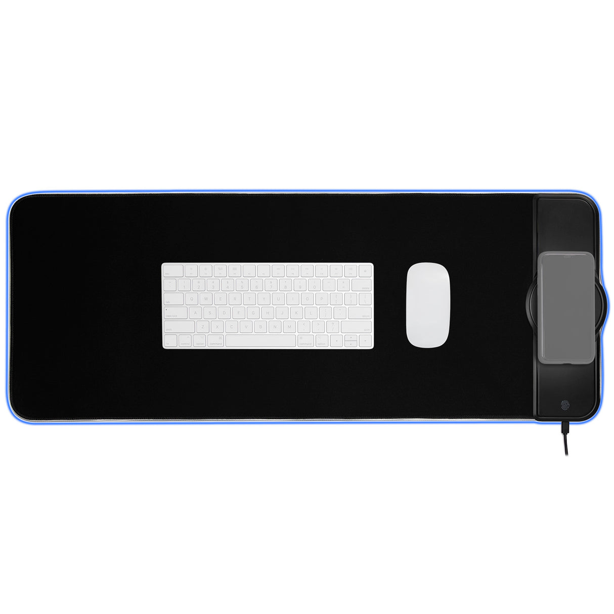 Kratos Power Gaming RGB Gaming Mouse Pad with 15W Wireless Charging