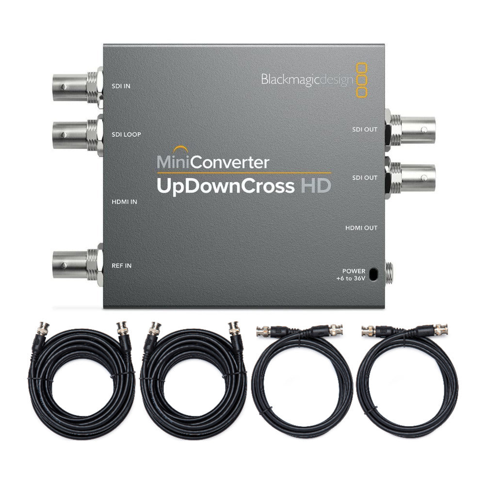 Blackmagic Design Mini Converter UpDownCross HD Bundle with SDI Video Cables