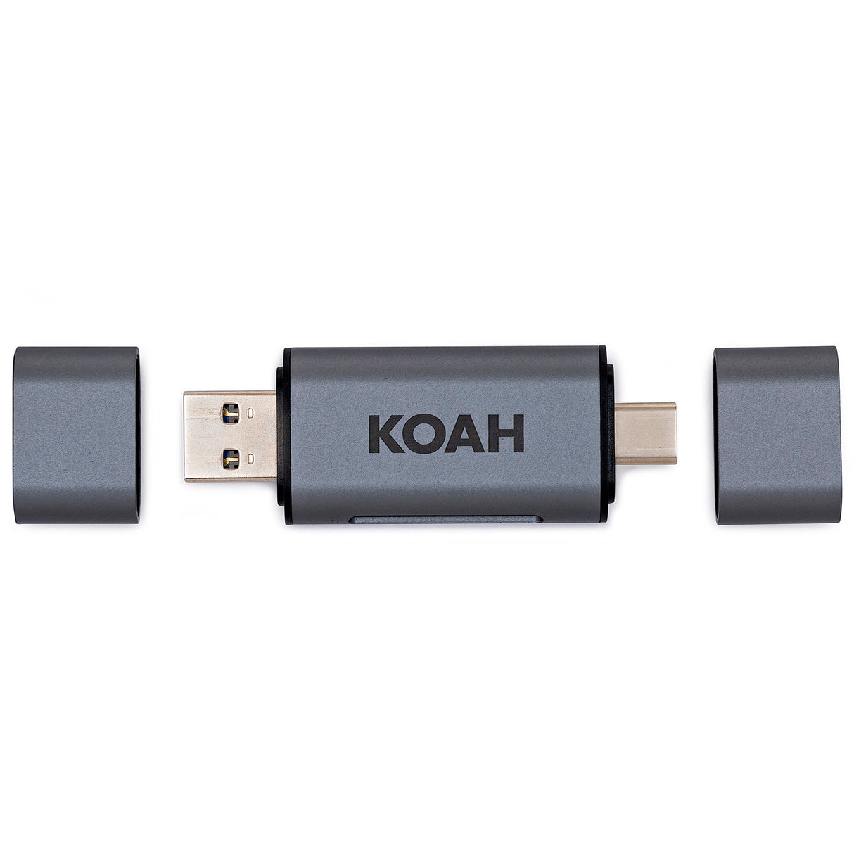 Koah Pro 2-in-1 Aluminum Shell OTG Dual Slot SD Card Reader and Rugged Memory Storage Carrying Case