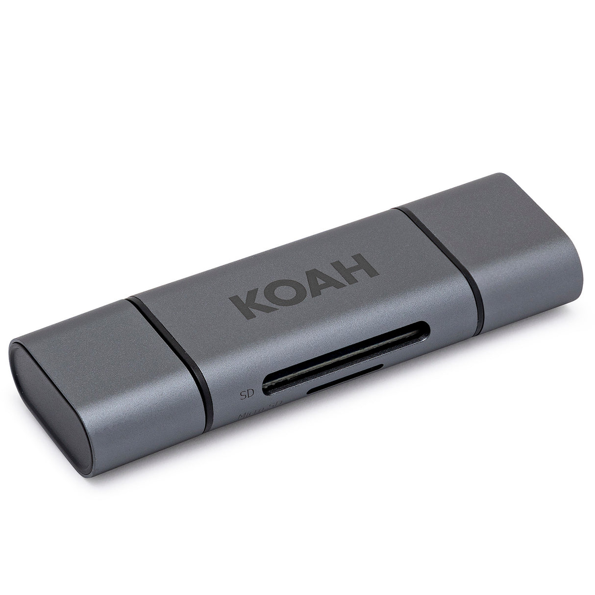 Koah Pro 2-in-1 Aluminum Shell OTG Dual Slot SD Card Reader and Rugged Memory Storage Carrying Case