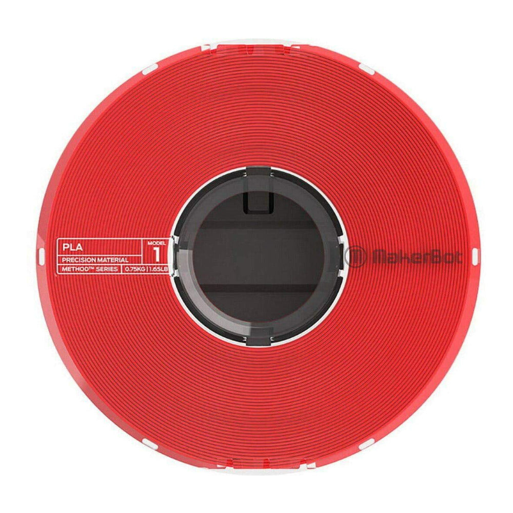 MakerBot PLA Filament Spool for Method 3D Printer (True Red, 0.75kg/1.65lb