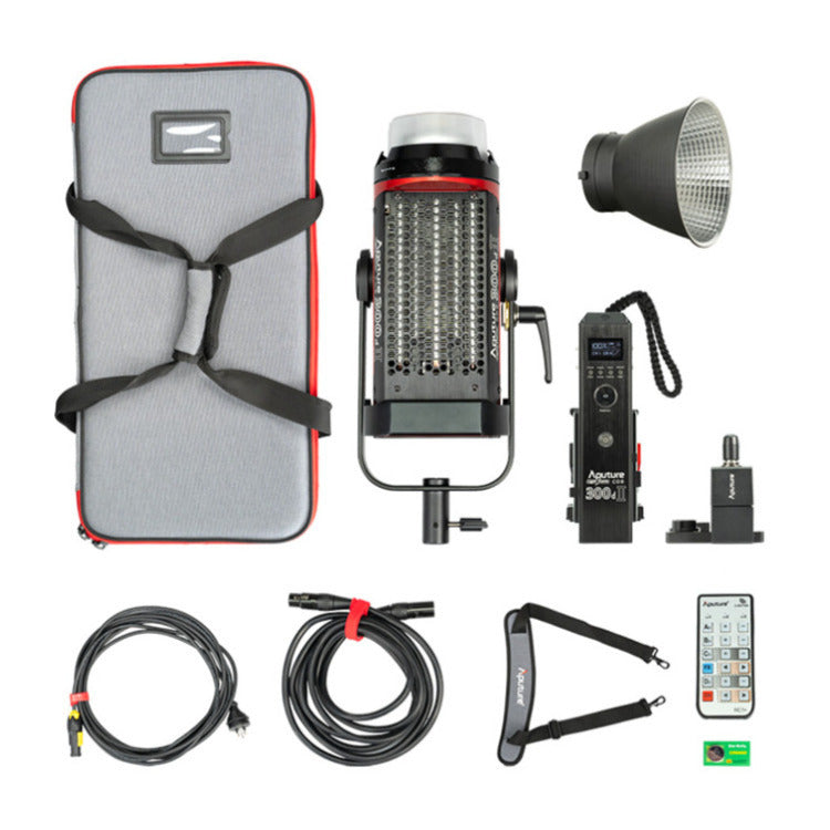 Aputure Light Storm C300d Mark II LED Light Kit with Gold Mount Battery Plate