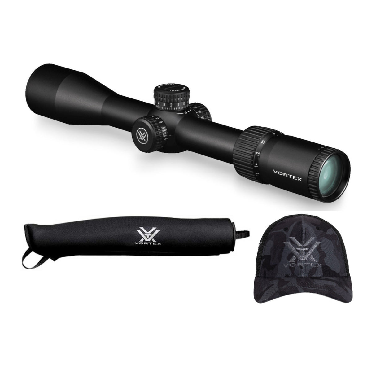Vortex Diamondback Tactical 4-16x44 Riflescope (EBR-2C MOA Reticle) with Cover Bundle