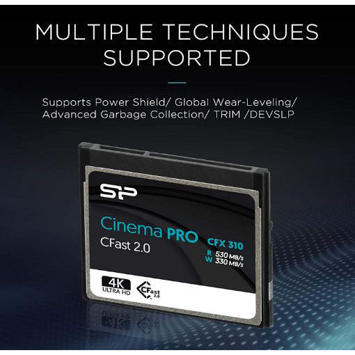 Silicon Power 128GB Cinema PRO CFX 310 CFast 2.0 Memory Card