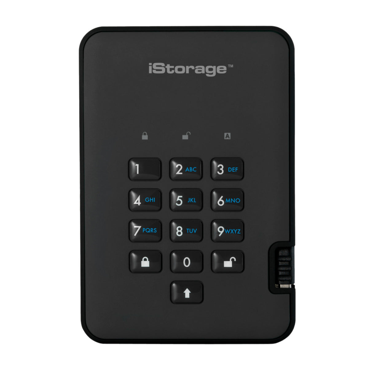 iStorage diskAshur2 USB 3.1 2TB Encrypted Portable HDD (Phantom Black)