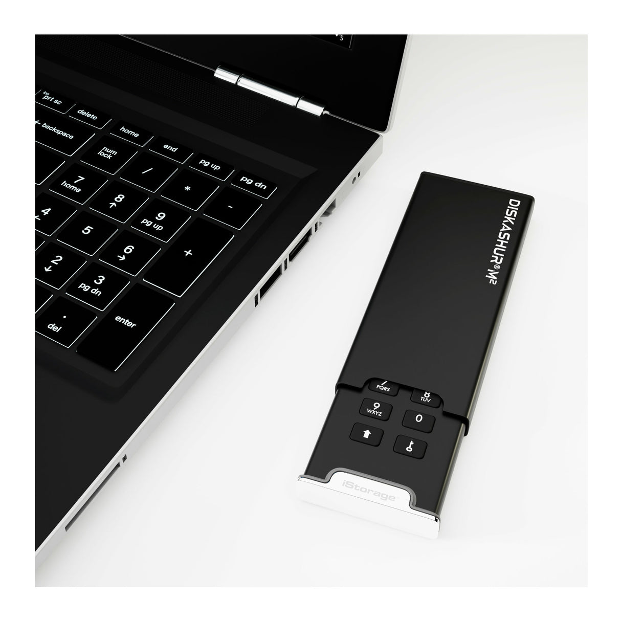 iStorage diskAshur M2 256-Bit 2TB Encrypted External SSD