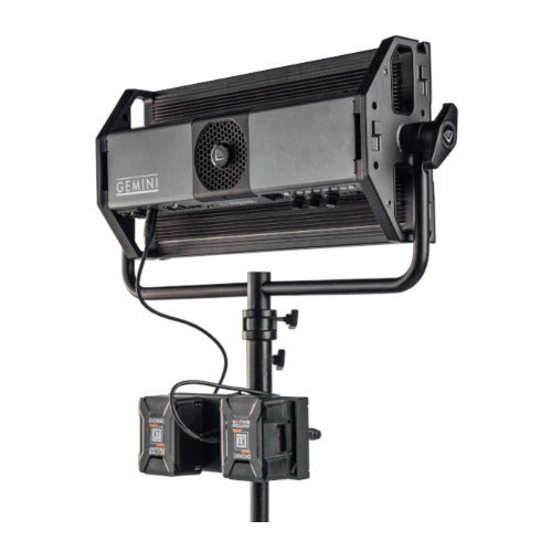 Litepanels Dual Gold Mount Battery Bracket with XLR Cable for Gemini 2x1