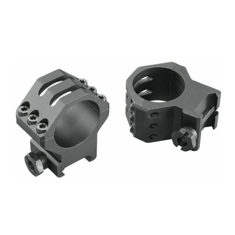 Weaver 6-Hole 30mm Picatinny Tactical Scope Rings (Low, Matte Black)