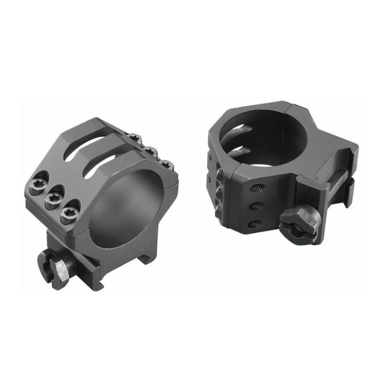 Weaver 6-Hole 30mm Picatinny Tactical Scope Rings (Medium, Matte Black)