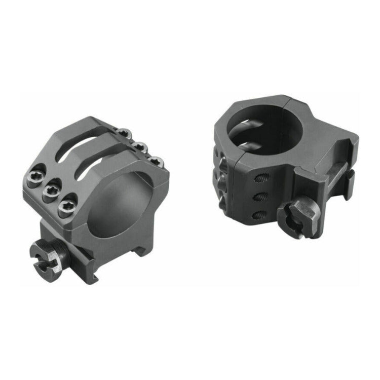 Weaver 6-Hole 1-Inch High Mount Picatinny Scope Rings (Matte)