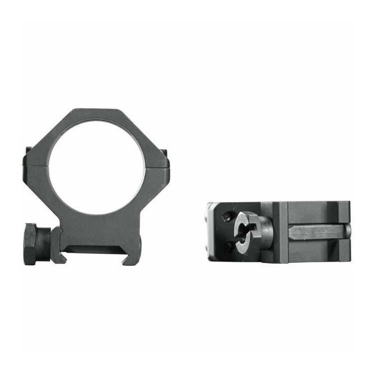 Weaver 4-Hole 30mm Picatinny Rings (Medium, Matte Black)