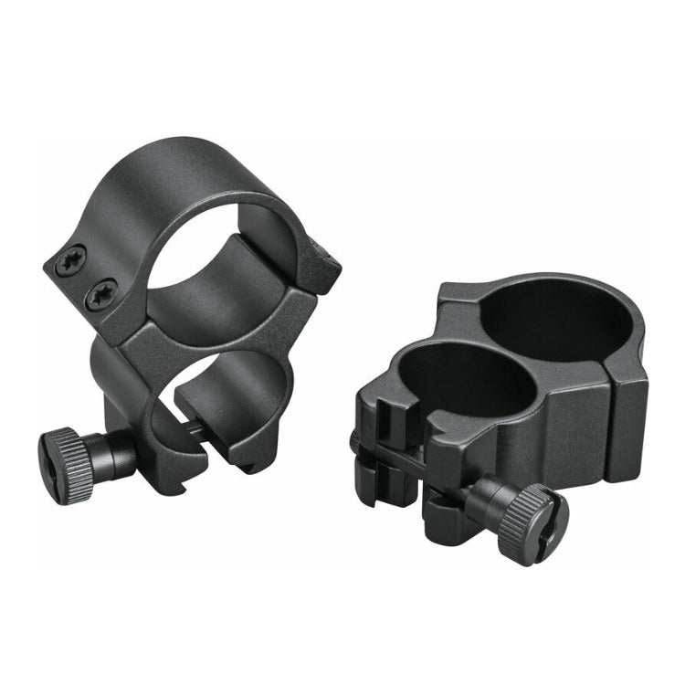 Weaver See-Thru Steel 0.22 Lock Rings (1-inch, Black)