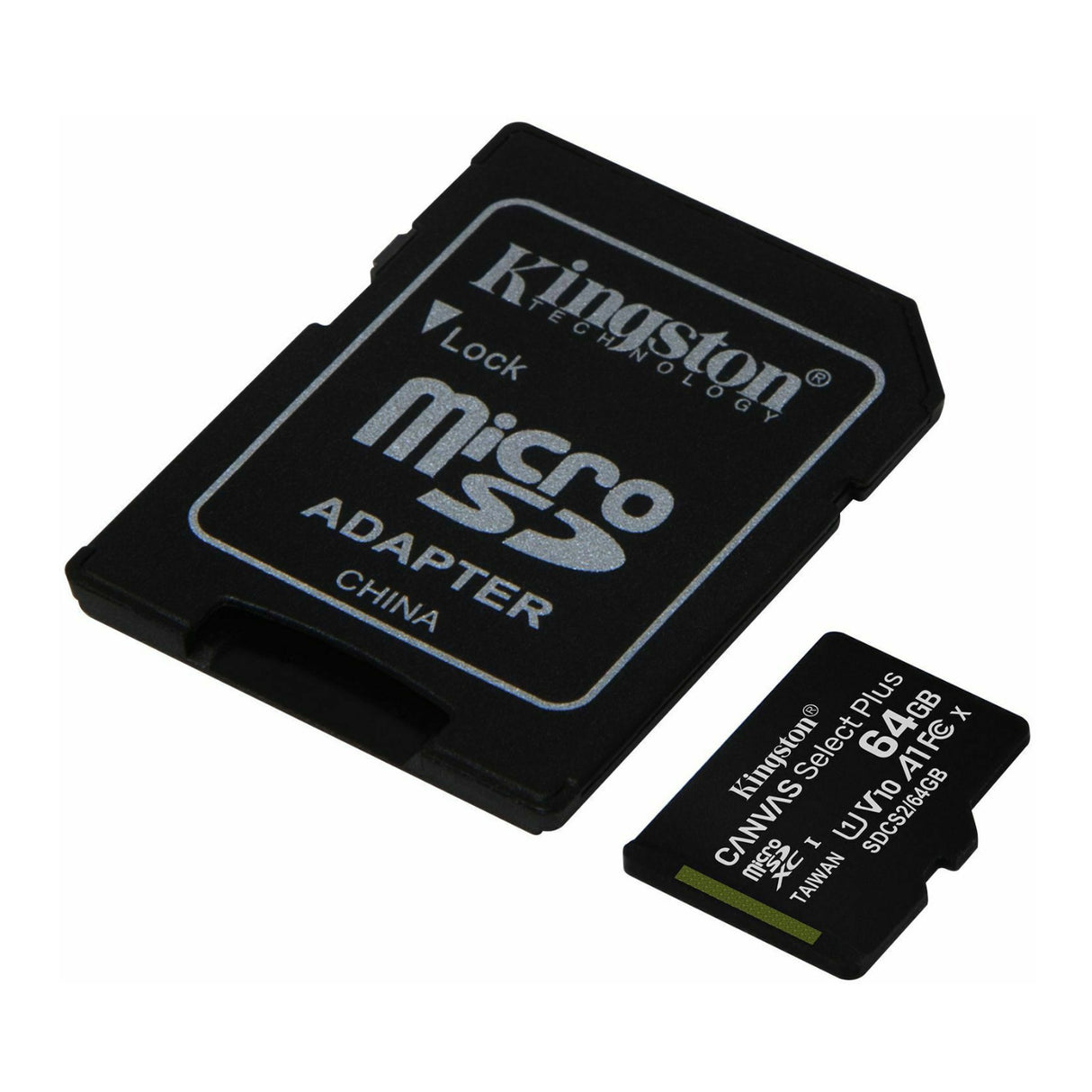 Kingston Canvas Select Plus 64GB UHS-I microSDXC Memory Card with SD Adapter
