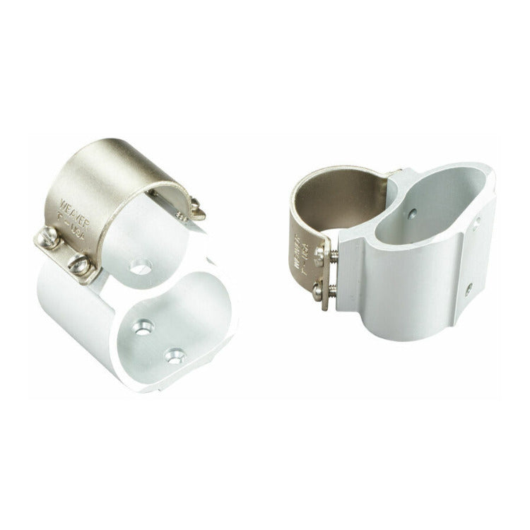 Weaver See-Thru Steel Lock Rings for 1-Inch Ruger 10/22 (Silver)