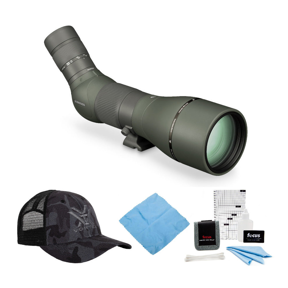 Vortex Optics Razor HD 27-60x85 Spotting Scope Angled with Vortex Cap