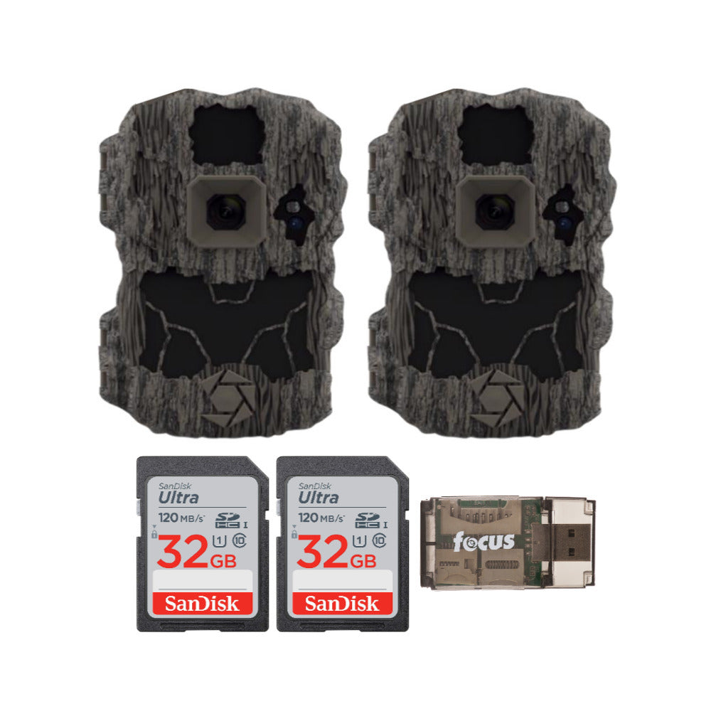 Stealth Cam DS4K Ultimate Camera 32MP and 4K Video with 32GB SD Card and Card Reader (2-Pack)