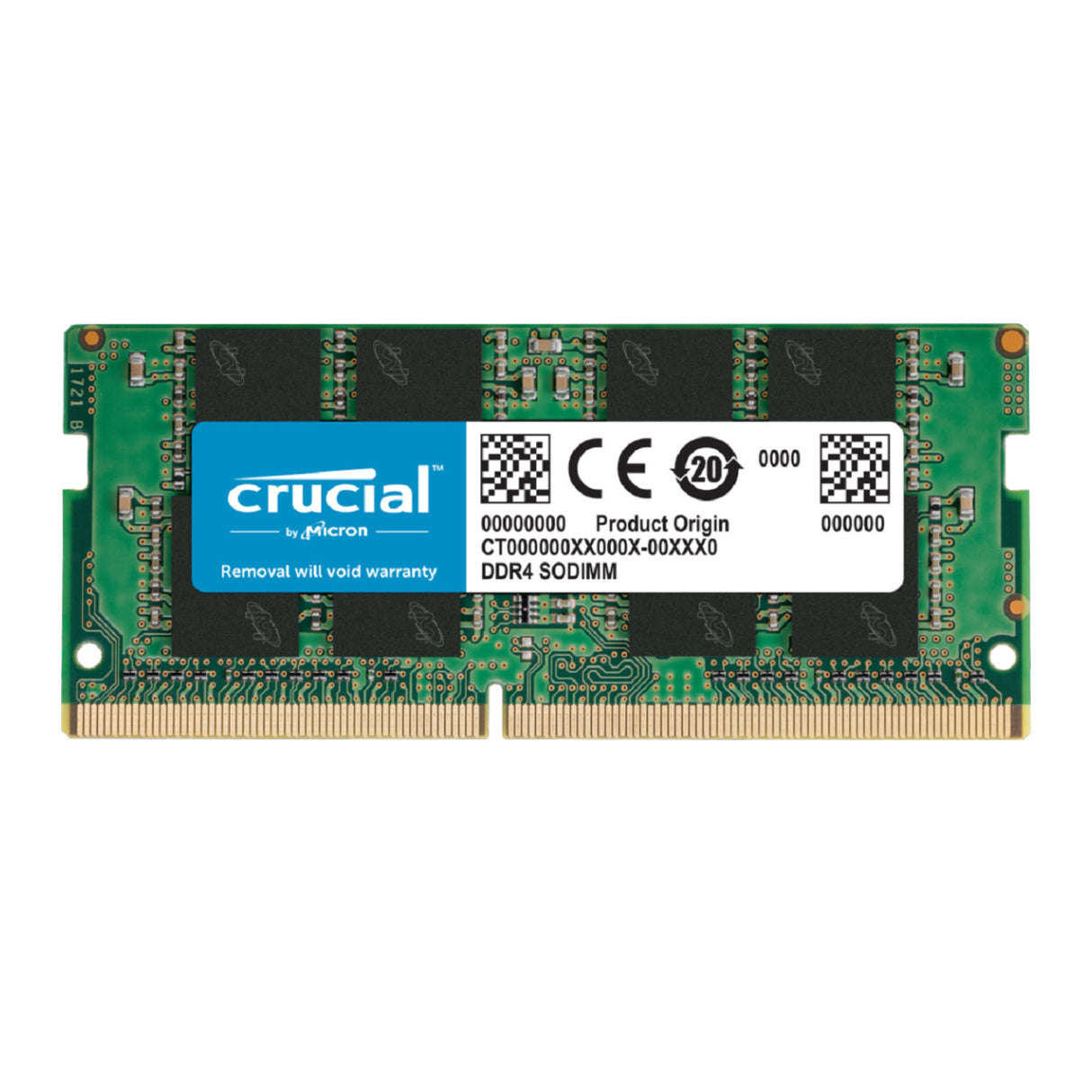 Crucial 32GB, 260-pin SODIMM, DDR4 PC4-21300, NON-ECC.