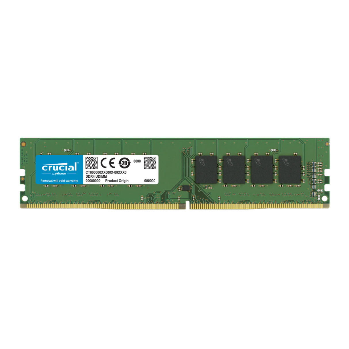 Crucial 4GB DDR4 2666 MT/s (PC4-21300), CL19 SR x16 UDIMM 288pin