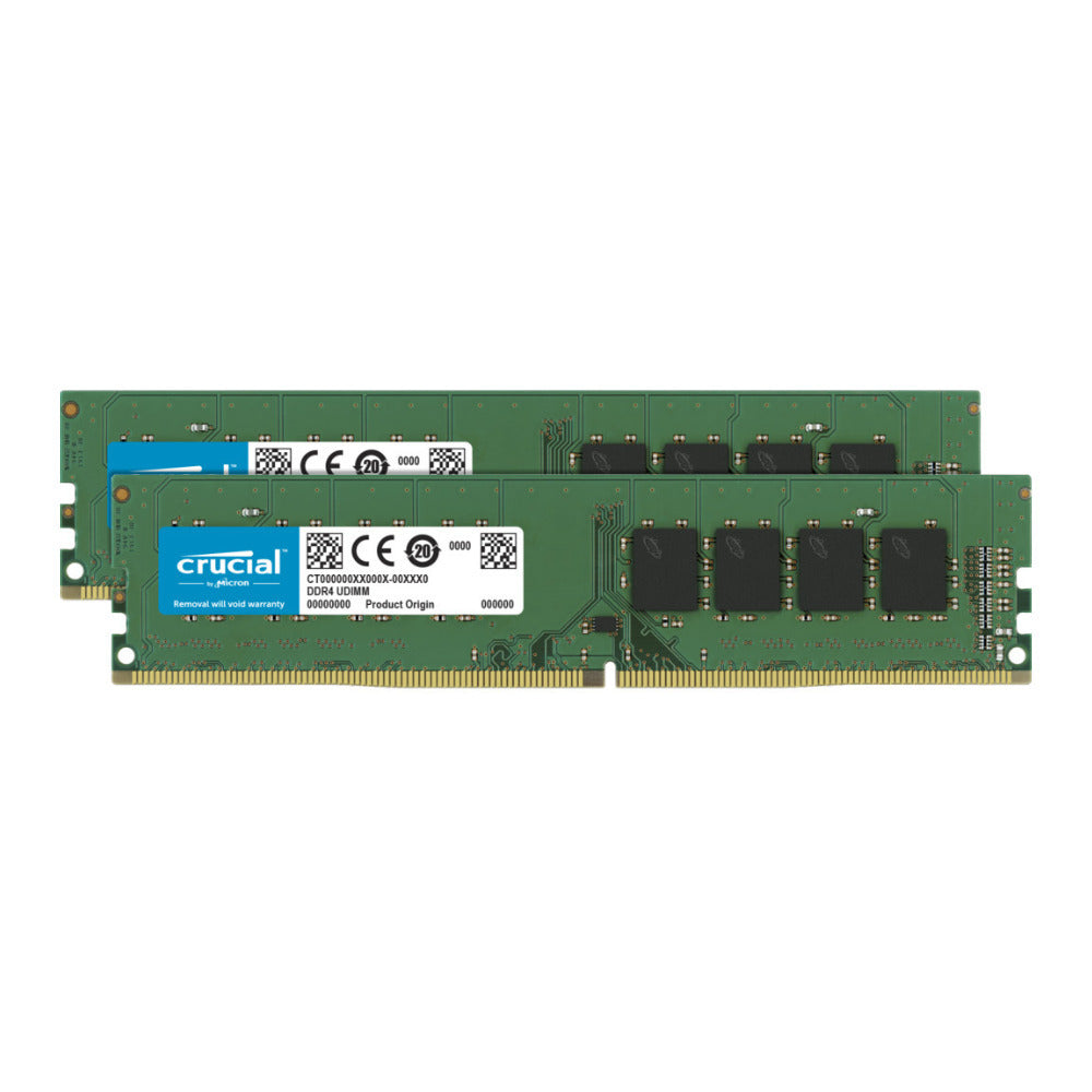 Crucial 16GB Kit (8GBx2) DDR4-2666 UDIMM Memory Module