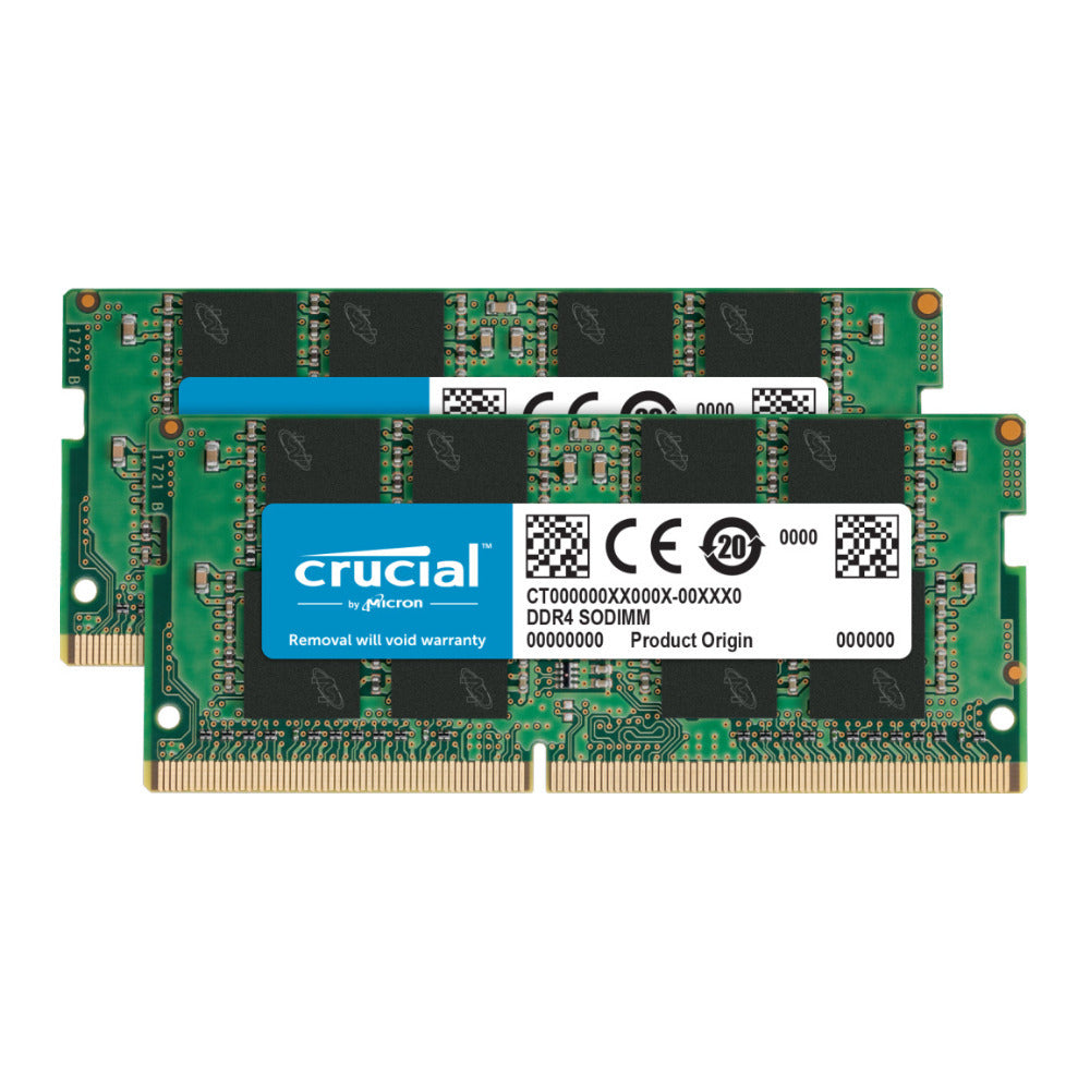 Crucial 32GB Kit (2 x 16GB) DDR4-3200 SODIMM Memory Module