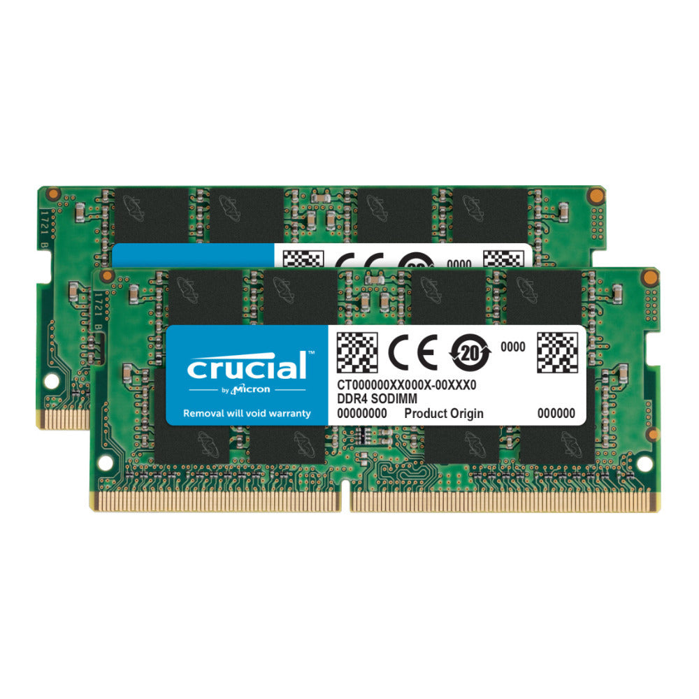 Crucial 32GB DDR4-3200 SODIMM Memory Kit (2 x 16GB)