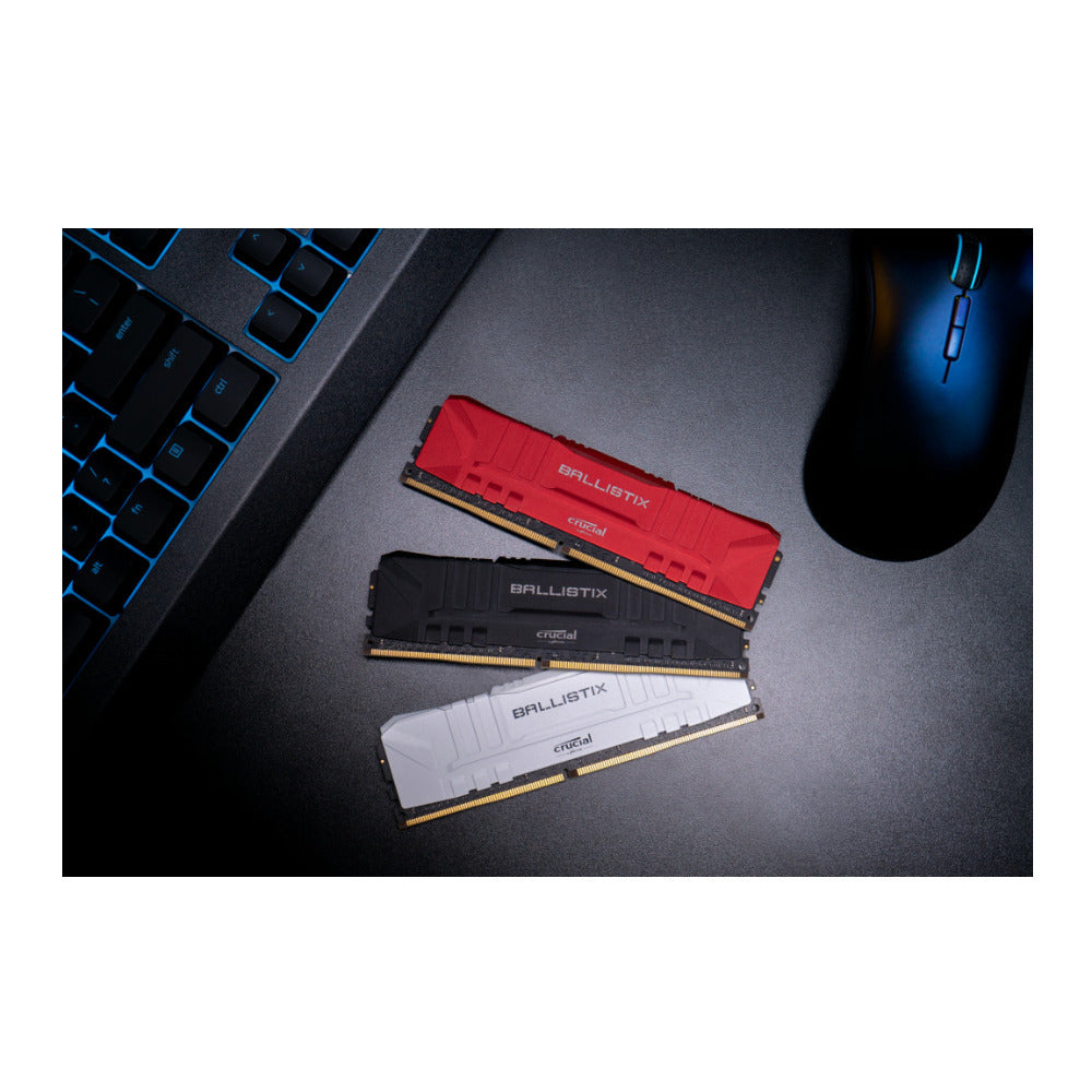 Crucial Ballistix CL16 UDIMM 64GB DDR4-3200 Gaming Memory Kit (2 x 32GB, Black)