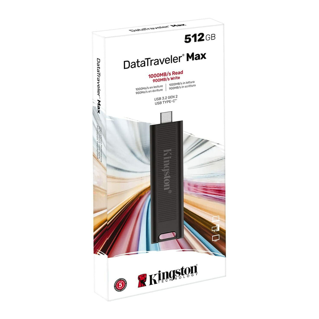 Kingston 512GB DataTraveler Max USB 3.2 Gen 2 Type-C Flash Drive