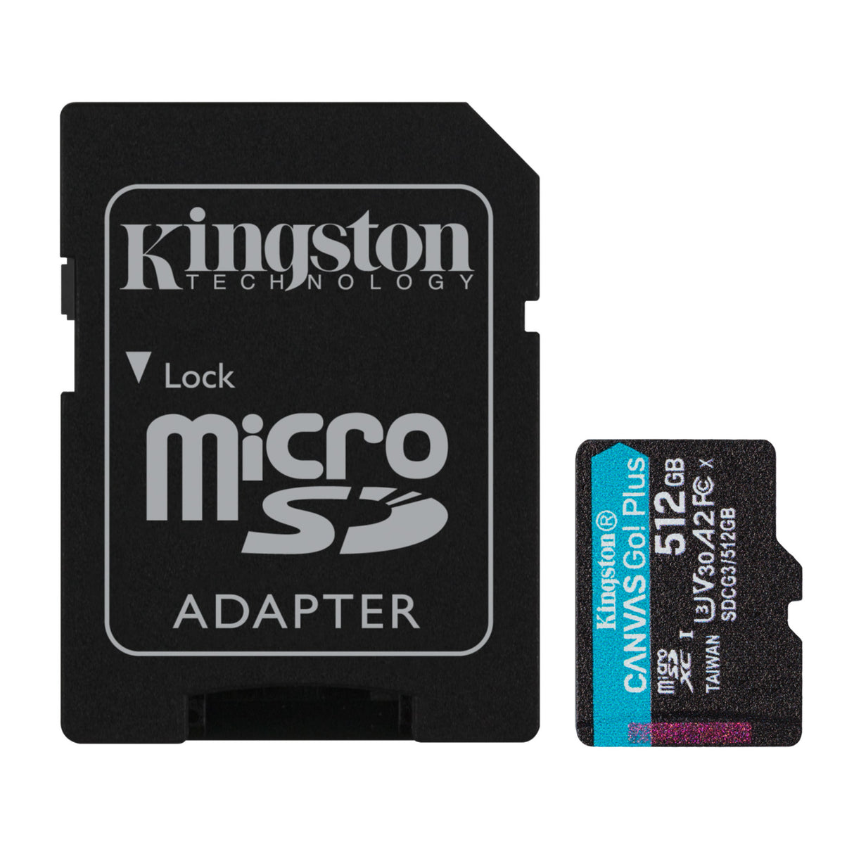 Kingston 512GB Canvas Go Plus UHS-I microSDXC Memory Card with SD Adapter