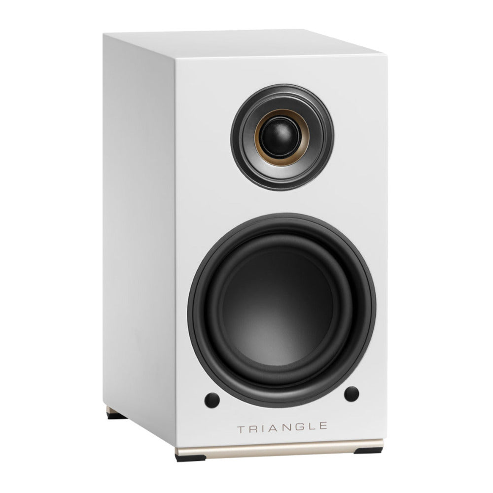 Triangle Audio AIO TWIN Wireless Bluetooth Wi-Fi Speaker (Pair, Frost White)