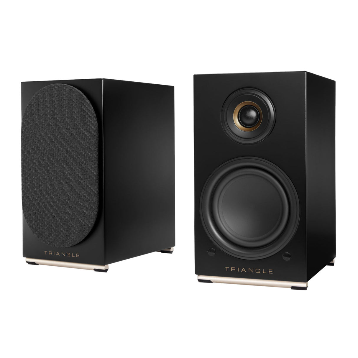 Triangle Audio AIO TWIN Wireless Bluetooth Wi-Fi Speaker (Pair, Graphite Black)