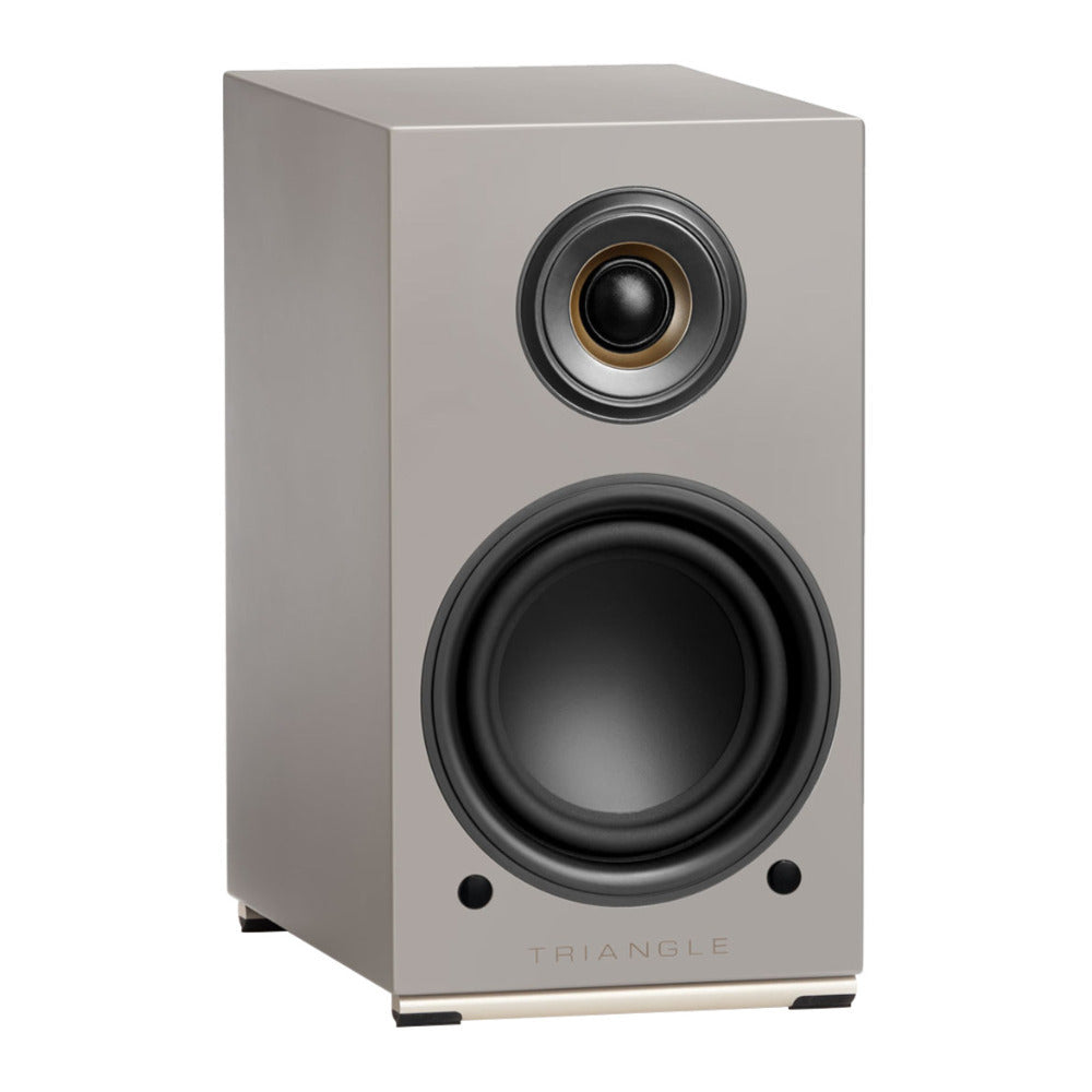 Triangle Audio AIO TWIN Wireless Bluetooth Wi-Fi Speaker (Pair, Linen Grey)