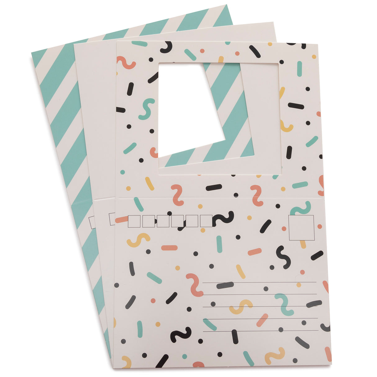 Focus Camera Polaroid Postcard Set (20-pack, 10 White/10 Mixed)