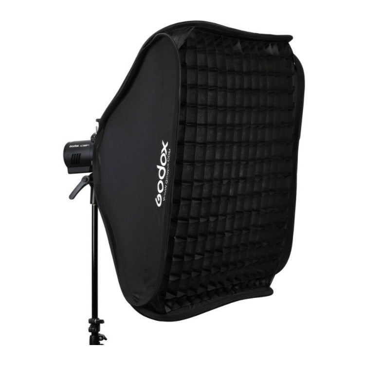 Godox S2 Bowens Mount Bracket with Softbox and Carrying Bag Kit