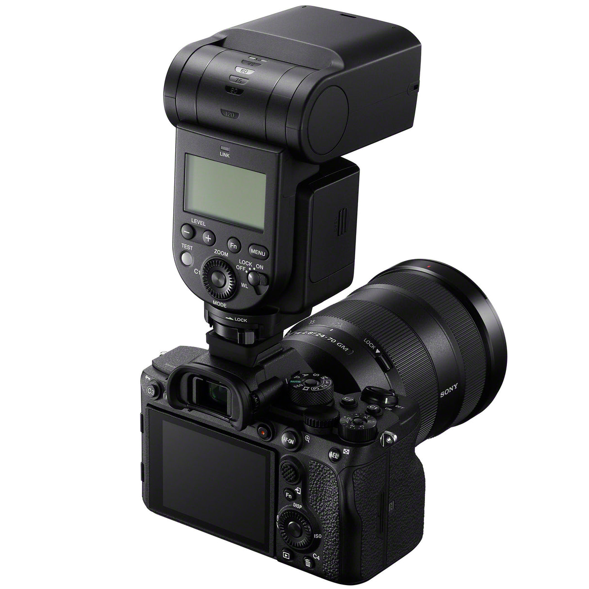 Sony HVL-F60RM2 Wireless Radio Flash with Kingston 128GB SD Card and Koah Triple Shoe Bracket